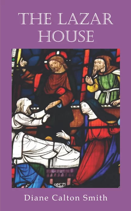 front cover of book including picture of stained glass window of figures